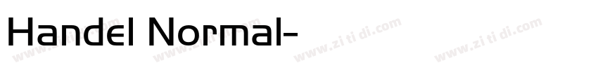 Handel Normal字体转换